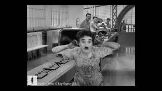 Charlie Chaplin _factory sence old modern time (1936)