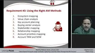 Value Based Pricing for Large Contracts Capturing Customer Value Through the RFP Process
