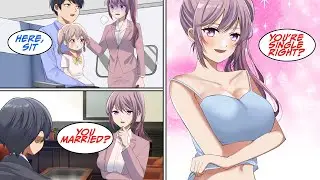 [Manga Dub] Gave my seat to this woman on the train, but then… [RomCom]