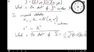 Multivariate Statistics: 7.5 The Wishart distribution