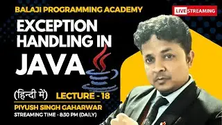 Java in Hindi || Exception Handling in java || Guaranteed courses || Java Beginners || #live