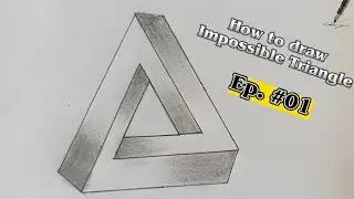 How to draw Impossible triangle|| HN Creations|| Ep. #01