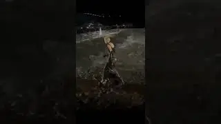 Model Struts Through Mud at Fashion Show#fashionshow #model #runway #mud
