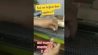 COMO TEJER OJALES de 3 agujas. #shortvideo #shortviral #knittingpattern #moda