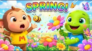 🌸 Spring Song for Kids | Learn Spring Vocabulary & Fun Activities | Modo & Phoeniz | 4K Video