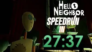 Hello Neighbor Full Game Any% 27:37 (W/Glitches) (No Comentary) // ChiskGD