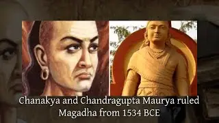 #Chanakya and Chandragupta Maurya ruled Magadha from 1534 BCE #indianhistory #ancientkingdoms