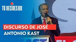 As&iacute; fue el primer discurso de Jos&eacute; Antonio Kast tras pasar a segunda vuelta