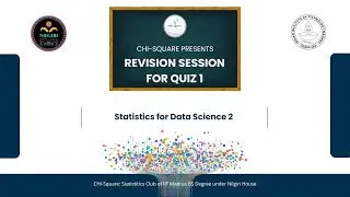 Statistics 2 | Quiz 1 Revision Session | January 2025 term