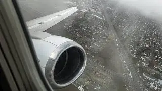 33 Year Old CFM Buzz! Air North B737-548 takeoff from Victoria