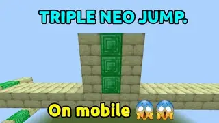 Minecraft [4bm] Triple neo jump || On mobile || 😱 ||