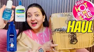 TRAVEL ESSENTIAL NYKAA HAIR SKIN MAKEUP HAUL...  💕 @preityprerna [Hot Pink Sale Haul Part-1]