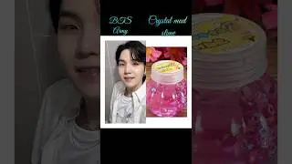 #bts# All BTS member 🆚 crystal mud slime#bts#btsshorts
