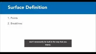 AutoCAD Civil 3D Tutorial: 7. TIN Surface Basic