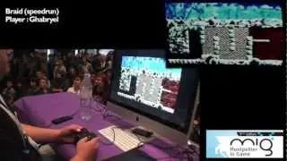 MIG 2012 : Braid -Speedrun comment&eacute; par Sephyross et Bob Lennon-