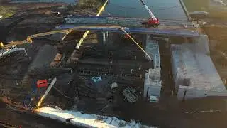 Flyover of the New Navigational Boat Lock & Bridge