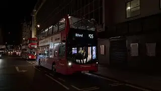 (DIVERSION) + FULL ROUTE VISUAL - Night Route N25: Oxford Circus - Ilford - SLN 11383 (SK20 BBX)