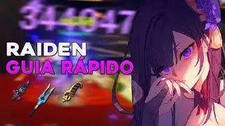 GUIA COMPLETO e RÁPIDO DA RAIDEN EM 2024!! Melhores armas, artefatos e times | Genshin Impact