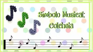 Símbolo musical Colcheia de Pérolas - Tutorial Passo a Passo