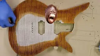 Henny Guitars - OB1 in Honey Brown Stain Finish Time Lapse