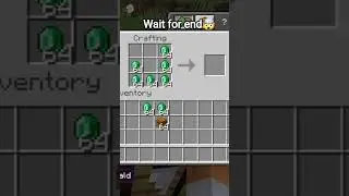 EMERALD CHEST MAKING IN MINECRAFT #shorts #viral #shortsfeed