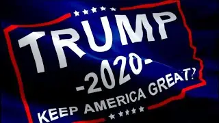 Trump president 2020 waving flag. Keep America Great! 3d President Election flag waving&lrm;. Vote 2020