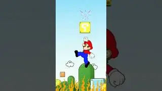 it's burns  (hot Mario) 😄💥#viral #supermario #shorts