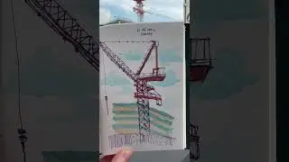 🏗️ Tower Crane - Sketch #instagram #sketch #towercrane