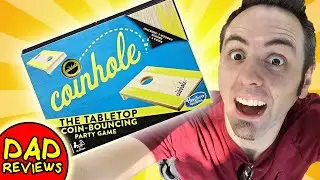 MINI CORNHOLE GAME | Coinhole Board Game Review Hasbro