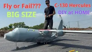 Самодельный транспортный самолёт C-130 в домашних условиях &mdash; взлетит или потерпит неудачу? 😱