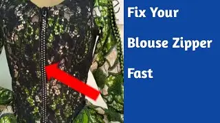 How to Fix a Blouse Zipper Easy Sewing Tutorial