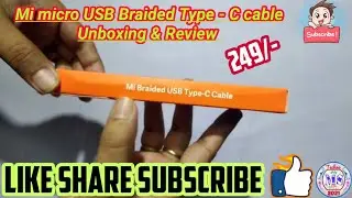 Mi Braided USB Type-C Cable (Red) Unboxing And Review