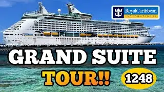Grand Suite Room Tour 1248 | ADVENTURE OF THE SEAS | Royal Caribbean