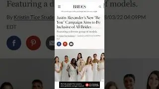 We were ⁠featured in @brides magazine!!!!