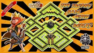 COC TH9 TROPHY BASE WITH LINK & REPLAYS !!! || (TH9) TOWN HALL9  :- CLASH OF CLANS 2020