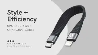 Afterplug USB C to Lightning Cable Short - 0.4ft Apple MFi Certified iPhone