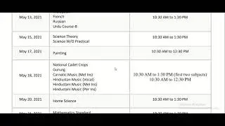 CBSE Date Sheet 2021 Live Updates: CBSE 10th, 12th board exams time table released.