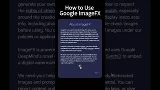 How to Use Google ImageFX#shorts