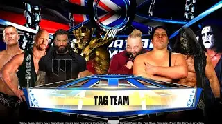 Randy, Steve Austin, Roman & Triple H Vs Bray Wyatt, Andre, AJ Styles & Sting | Elimination Chamber