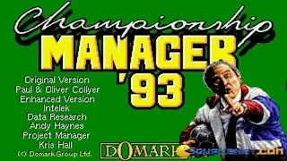 Championship Manager 1993 gameplay (PC Game, 1993)