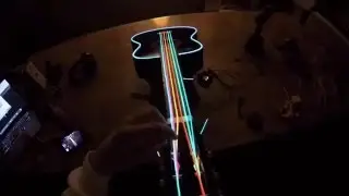 Ultimate light up air guitar using GlowCity EL Wire