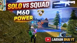 SOLO VS SQUAD ❤️&zwj;🔥 M60 POWER 💪 FULL RUSH GAMEPLAY 🔥💯✅|| #grenafreefire #krish #m60 #2026 