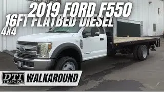 2019 Ford F550 16' Flatbed, Diesel, Lift Gate #17808M