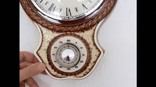 Sold! DUGENA Wall Clock KITCHEN Timer Vintage Vintage German CeramicGlass Mid Century