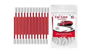 Swab-its&reg; brand new Car Care Foam Swabs. Auto Interior Detailing Foam Car Care Swabs.