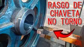 RASGO DE CHAVETA USINAGEM PESADA POLIA DO ELEVADOR @LetraJota