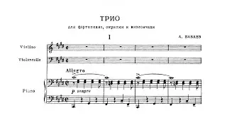 Andrey Babayev - Piano Trio in C-sharp Minor