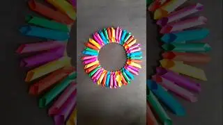 Beautiful Wall Hanging Craft #paperflowerwalldecorcraft #youtubeshorts #homedecor #diy #ms craft