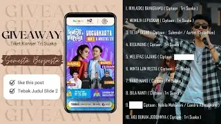 YUK IKUTAN GIVEAWAY TRI SUAKA