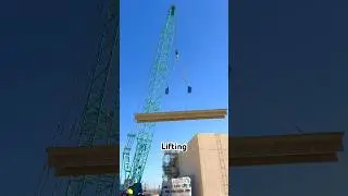 Crawler Crane Lifting #CraneOperator #JobSite #LiftingPower #shorts #youtubeshorts
